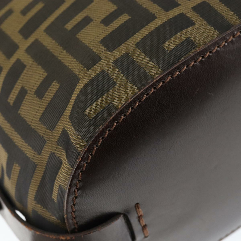 【日本直送】FENDI Zucca帆布手提包 黑色 棕色 正品 149109-8