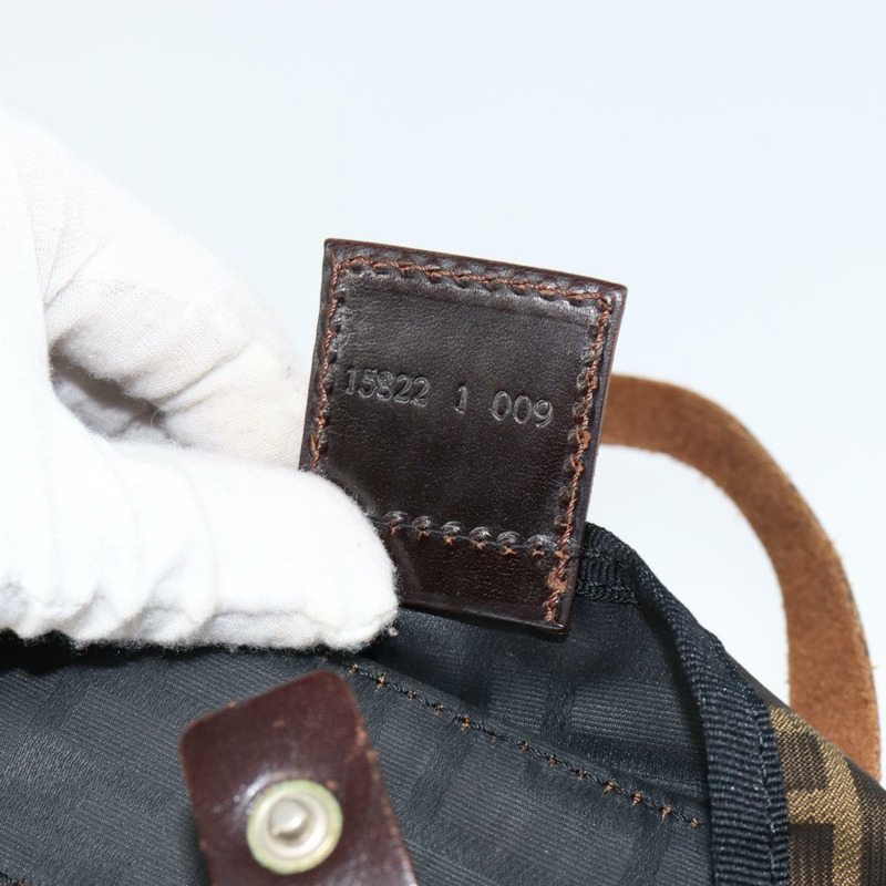 【日本直送】FENDI Zucca帆布手提包 黑色 棕色 正品 149109-11