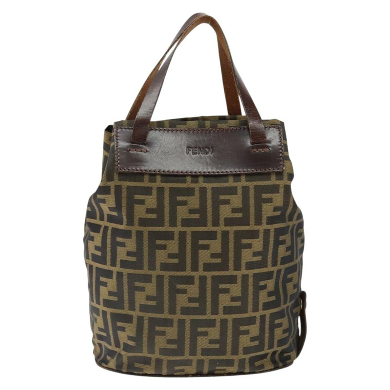 【日本直送】FENDI Zucca帆布手提包 黑色 棕色 正品 149109-12