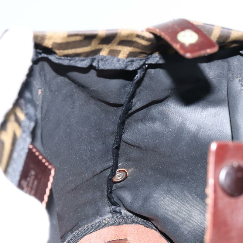 【日本直送】FENDI Zucca帆布手提包 黑色 棕色 正品 149109-17