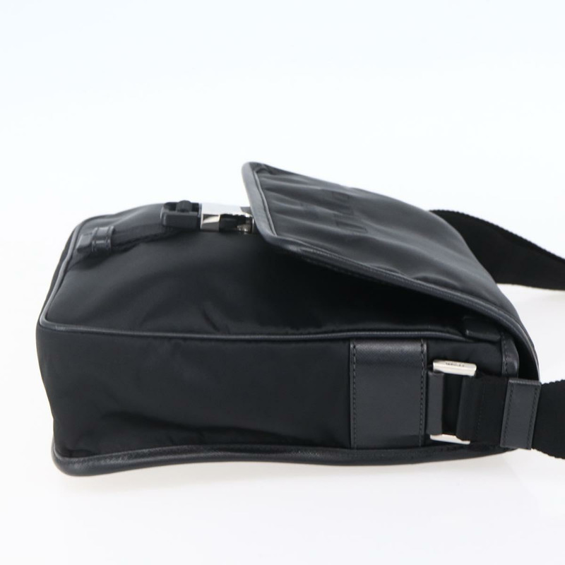 【日本直送】PRADA 單肩包 尼龍 黑色 銀色 正品 am9570V-3