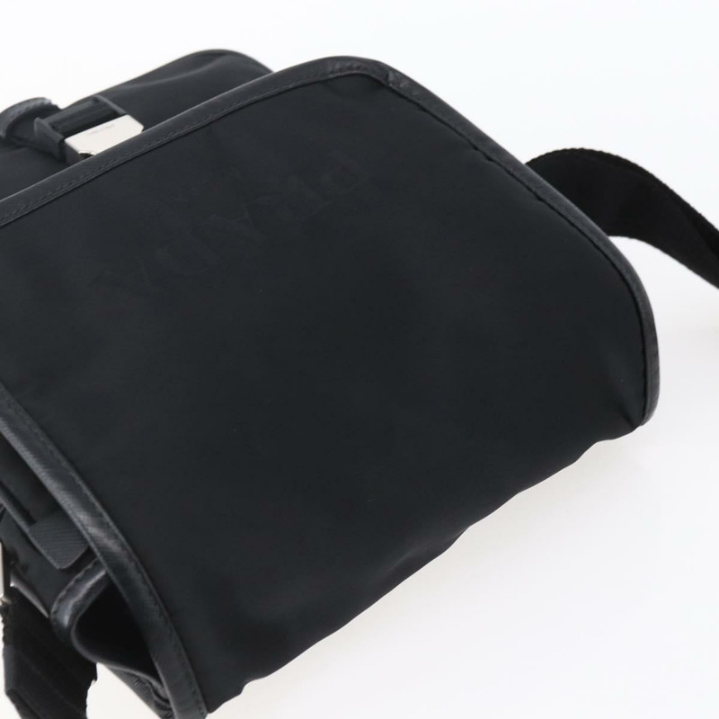 【日本直送】PRADA 單肩包 尼龍 黑色 銀色 正品 am9570V-5