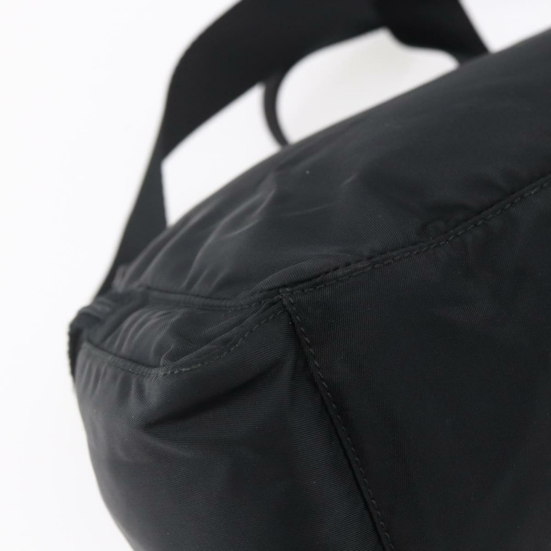 【日本直送】PRADA 尼龍黑色銀色單肩包 Auth 148792V-16