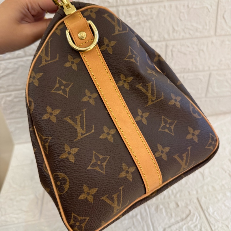 LV花紋speedy30背帶款-4