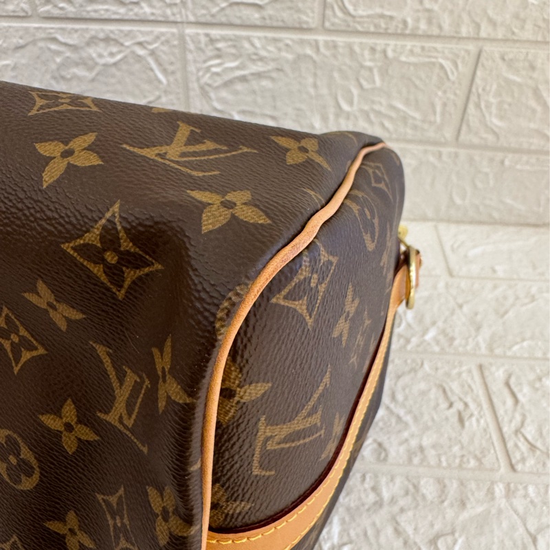 LV花紋speedy30背帶款-7