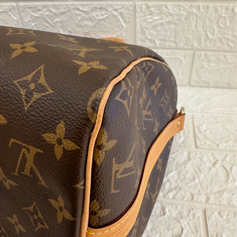 LV花紋speedy30背帶款-8