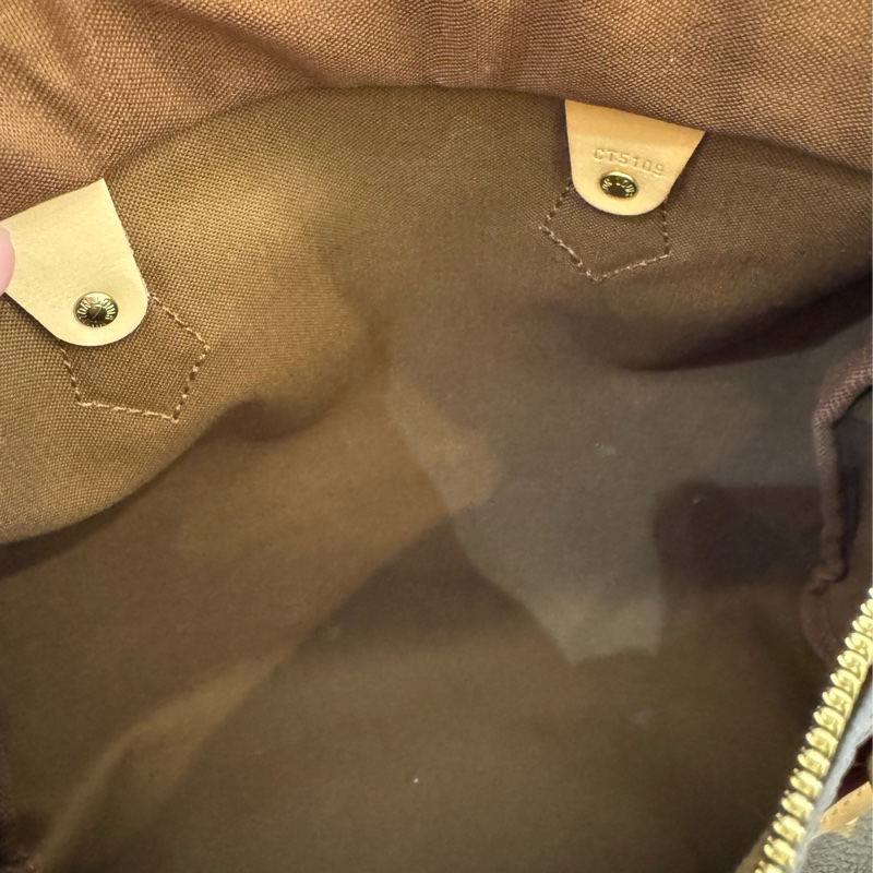 LV花紋speedy30背帶款-36