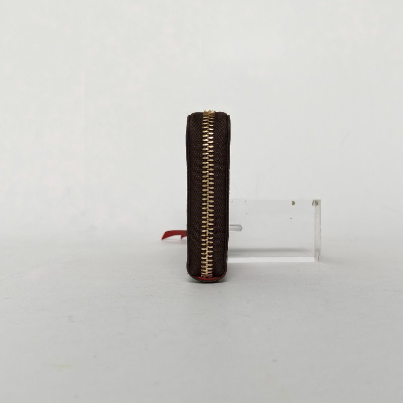 LOUIS VUITTON Zippy拉鏈錢夾NM棕色棋盤格PVC2015肩背包-1