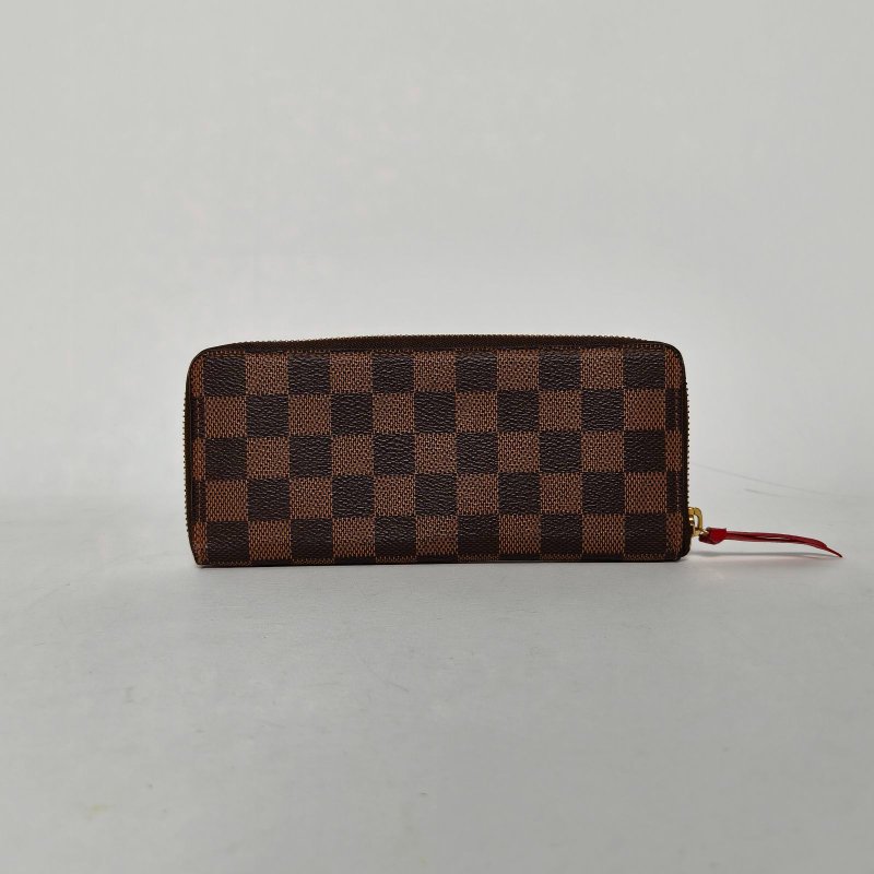 LOUIS VUITTON Zippy拉鏈錢夾NM棕色棋盤格PVC2015肩背包-2