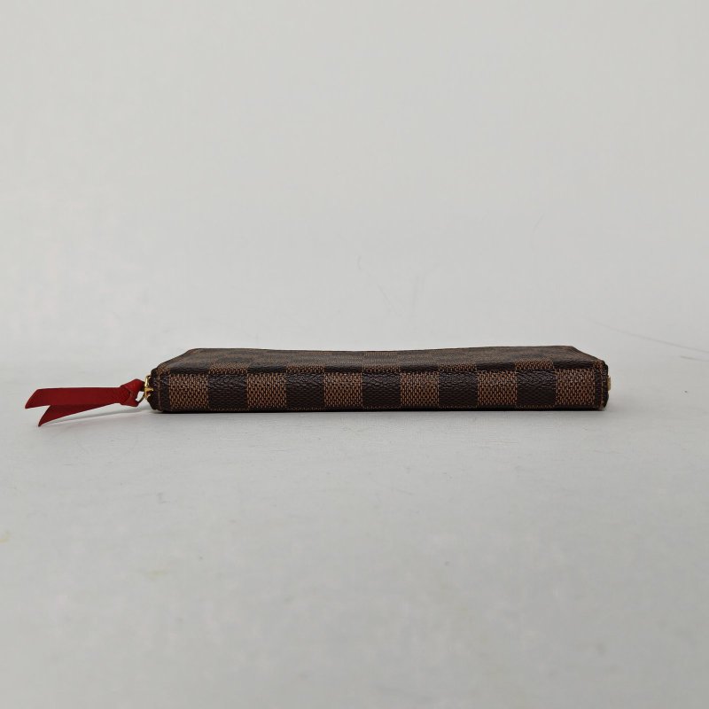 LOUIS VUITTON Zippy拉鏈錢夾NM棕色棋盤格PVC2015肩背包-4