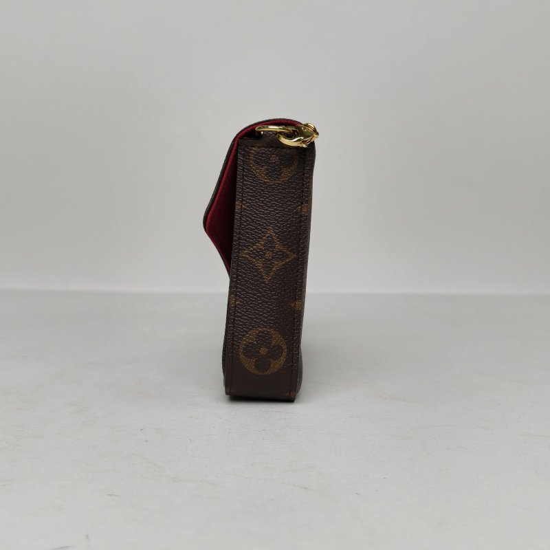 LOUIS VUITTON POCHETTEFELICIE三合一鏈條包老花PVC2020肩背包-1