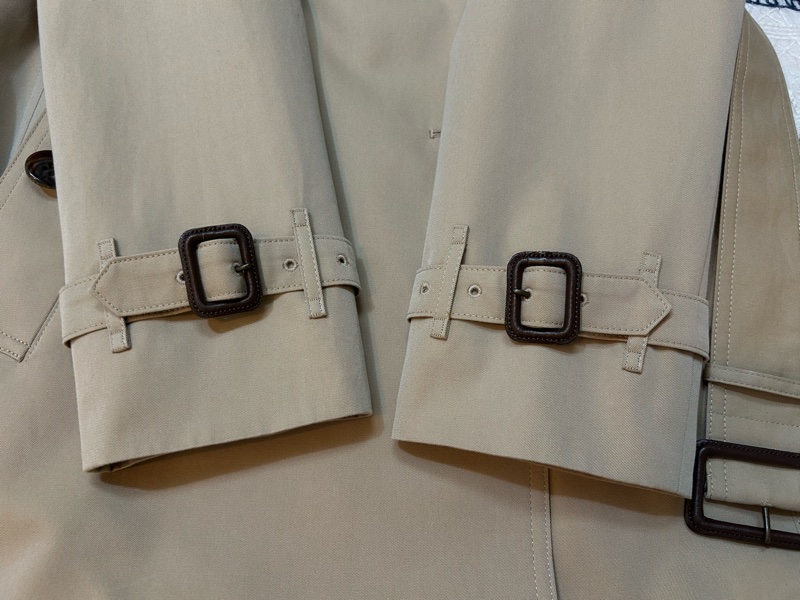 BURBERRY日系倫敦蜜色兩件式風衣38-3