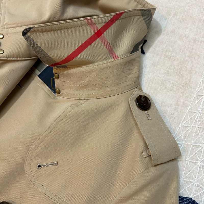 BURBERRY日系倫敦蜜色兩件式風衣38-8