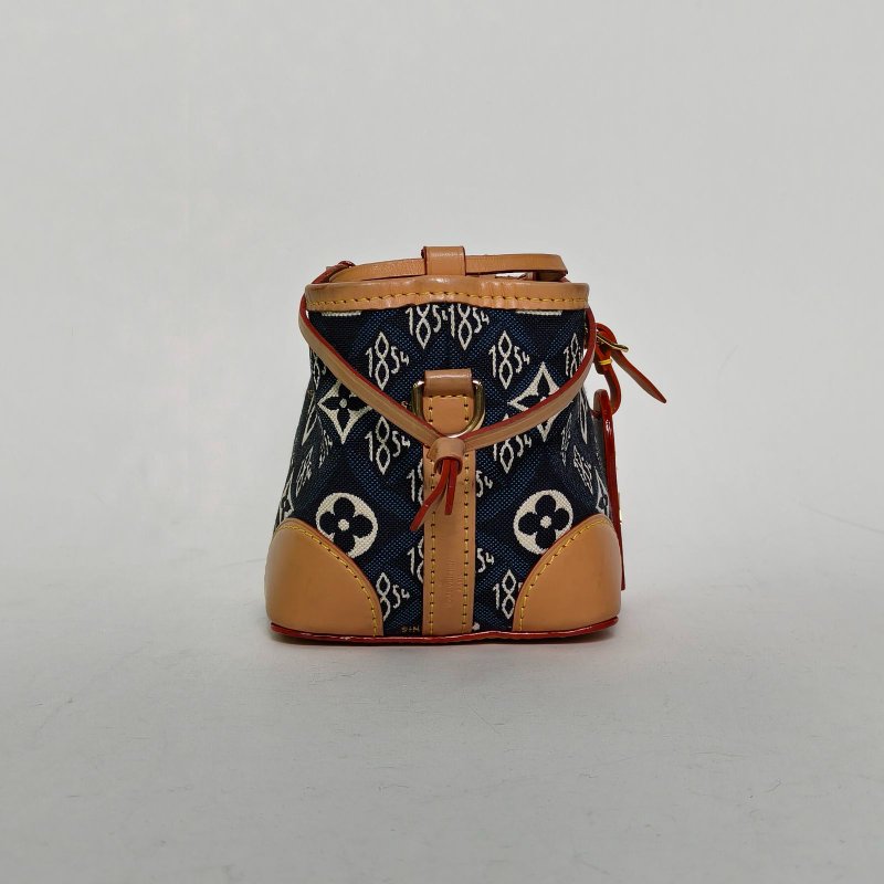 LOUIS VUITTON NOÉPurse元寶包燒麥包藍色帆布2020PURSE元寶手袋燒麥粽子1854肩背包-1