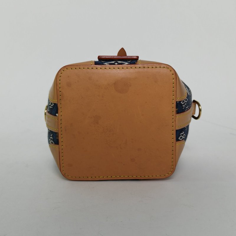 LOUIS VUITTON NOÉPurse元寶包燒麥包藍色帆布2020PURSE元寶手袋燒麥粽子1854肩背包-4