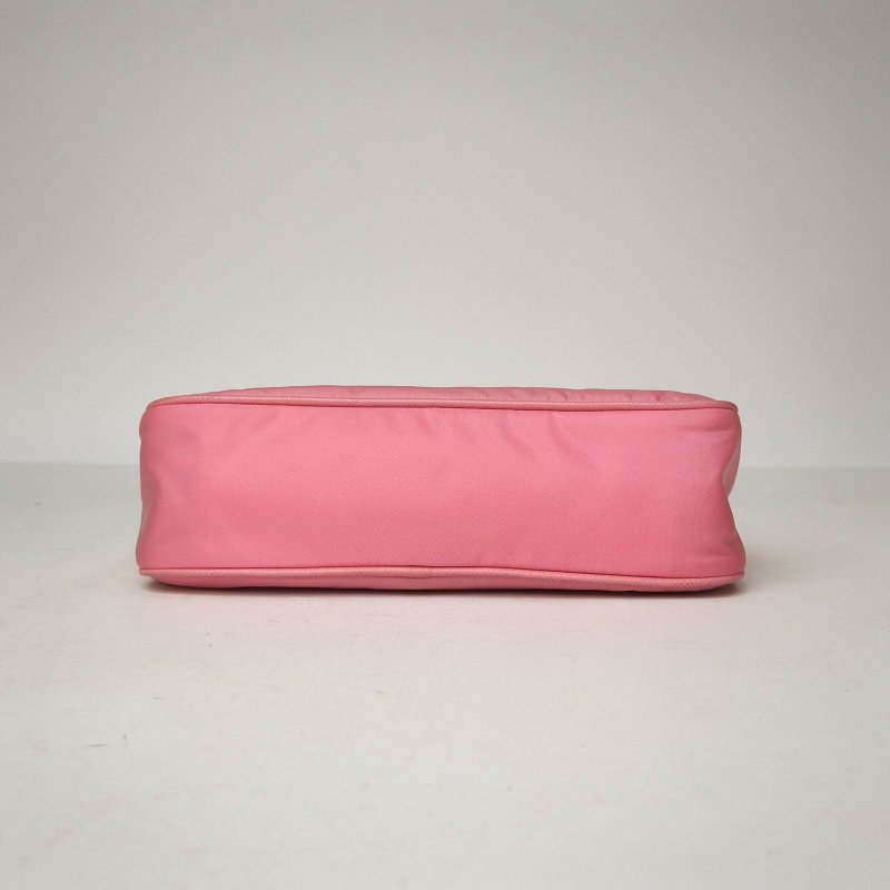 PRADA Hobo三合一粉色尼龍肩背包-4