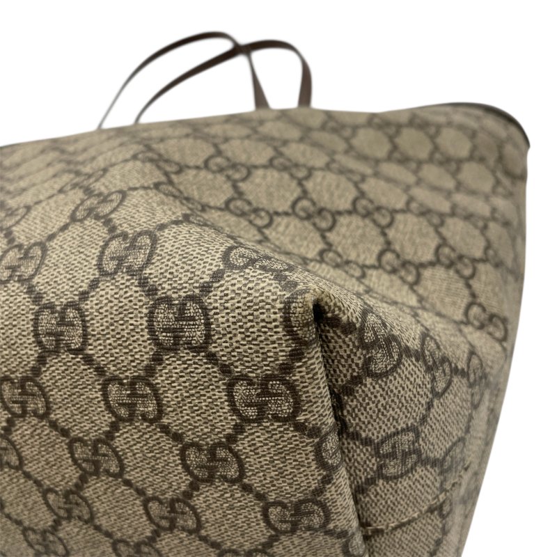 GUCCI 古馳 631685 GG CANVAS TOTE BAG 帆布老花托特包 棕色 金釦-6