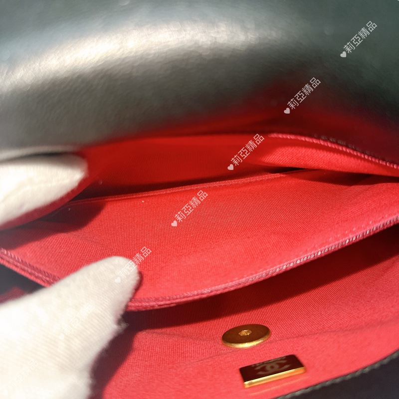 莉亞精品♡ Chanel 黑金19bag 二手美包-14