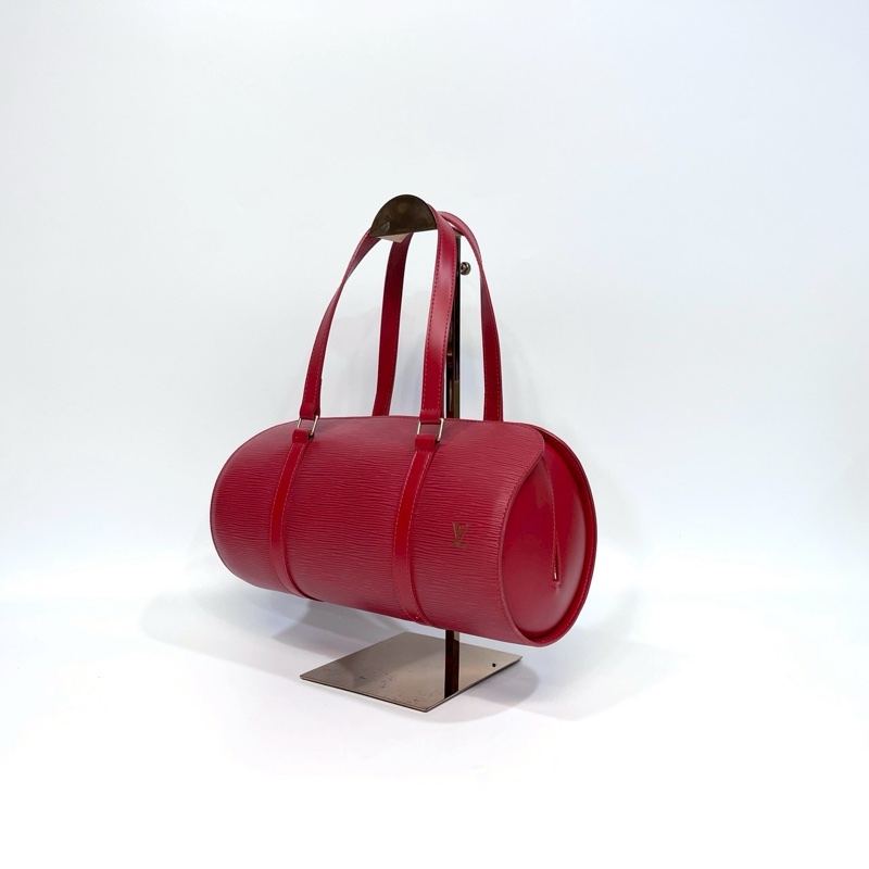 lv紅色epi子母圓筒包-2