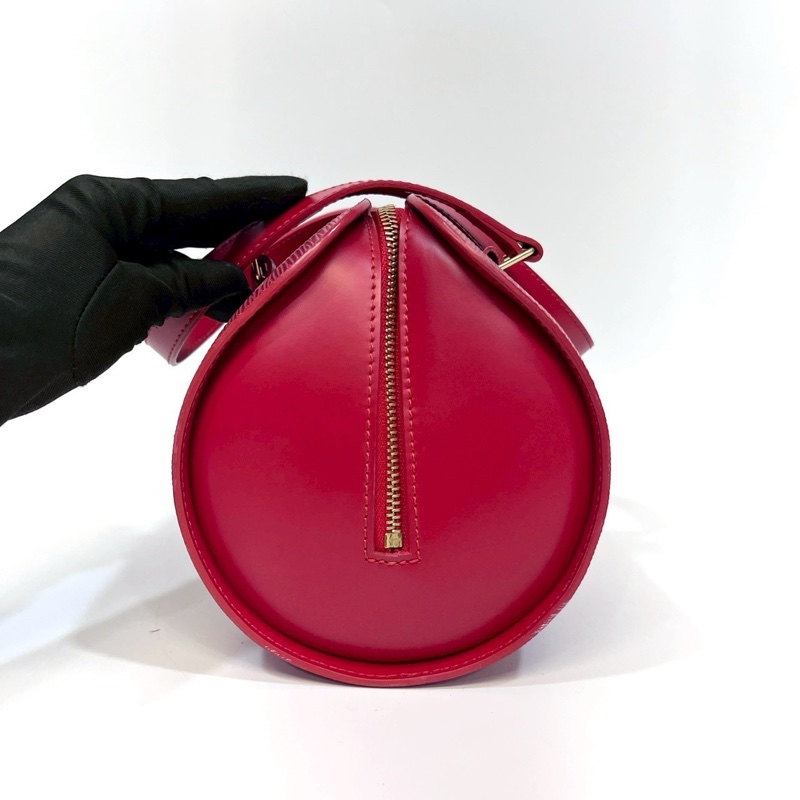 lv紅色epi子母圓筒包-5