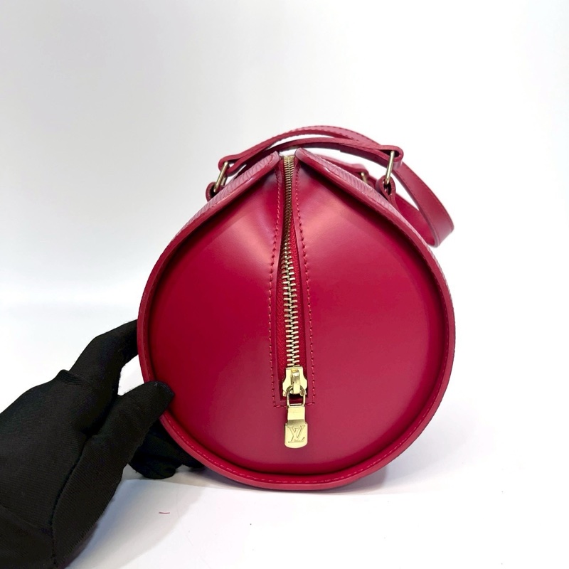 lv紅色epi子母圓筒包-6