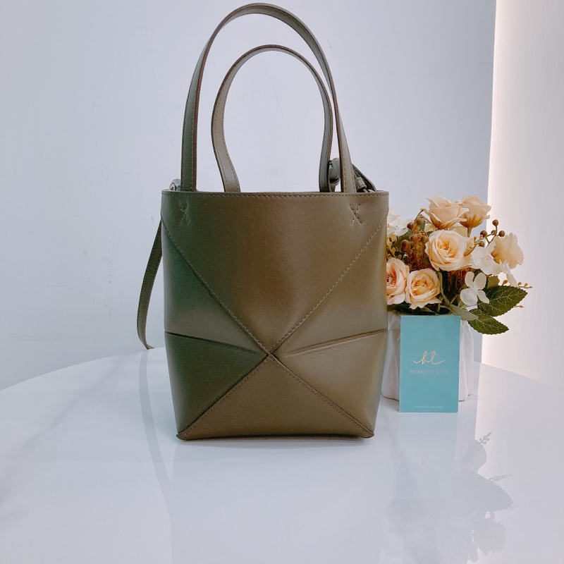 MS0374 Loewe 羅意威 迷你砌圖 兩用包包 Mini Puzzle Fold Tote Bag Calfskin-1
