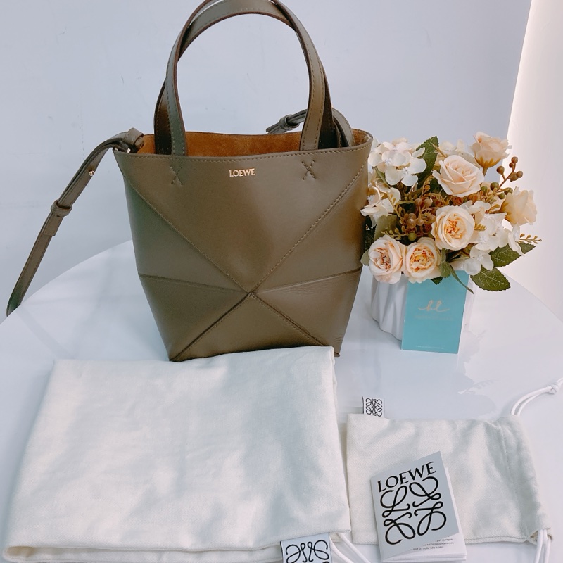 MS0374 Loewe 羅意威 迷你砌圖 兩用包包 Mini Puzzle Fold Tote Bag Calfskin-10