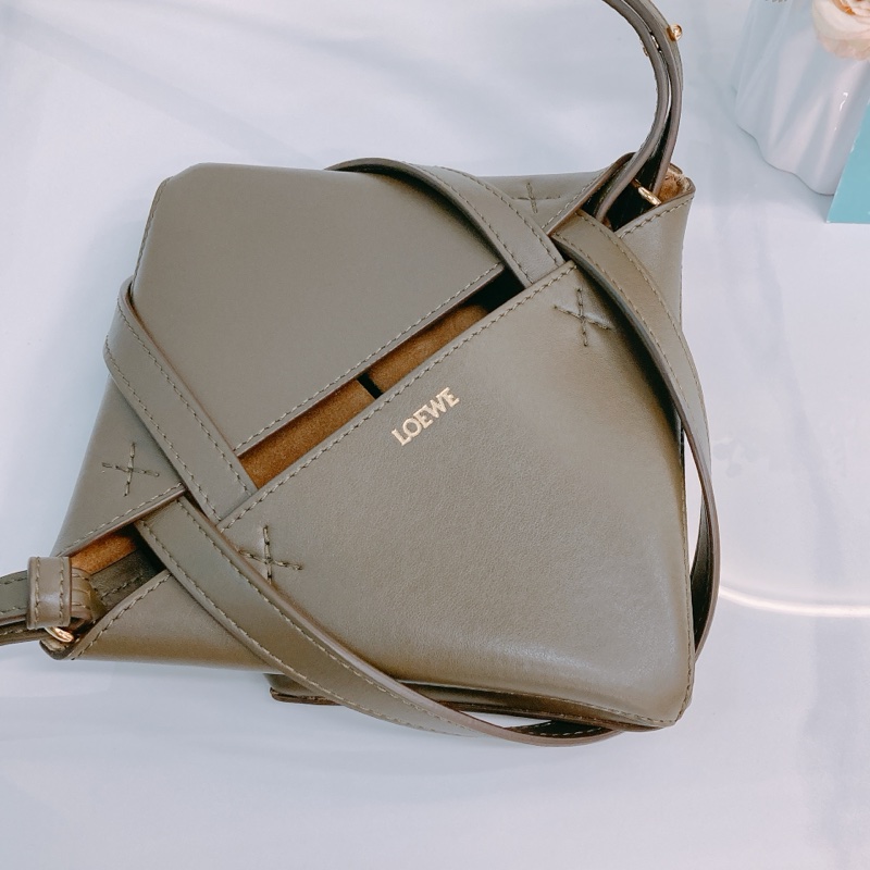 MS0374 Loewe 羅意威 迷你砌圖 兩用包包 Mini Puzzle Fold Tote Bag Calfskin-12