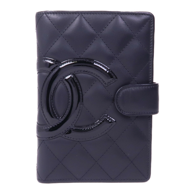 CHANEL 牛皮皮革Cambon Wallet銀扣錢包-0