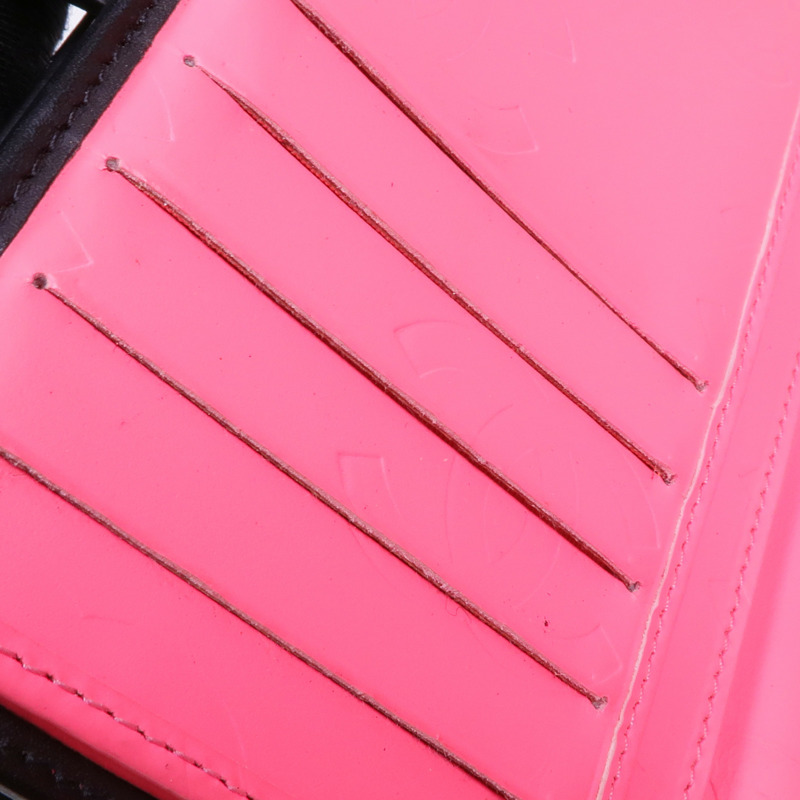 CHANEL 牛皮皮革Cambon Wallet銀扣錢包-18