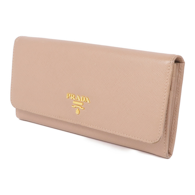 PRADA Saffiano皮革Long Wallet金扣長錢包-2