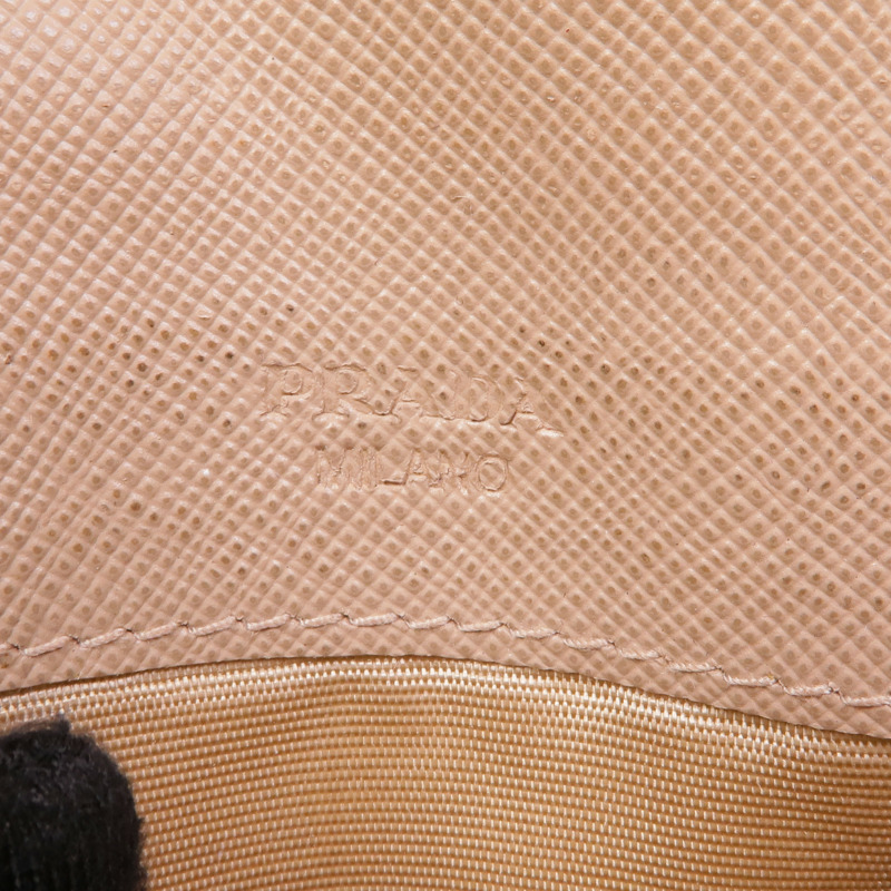 PRADA Saffiano皮革Long Wallet金扣長錢包-13
