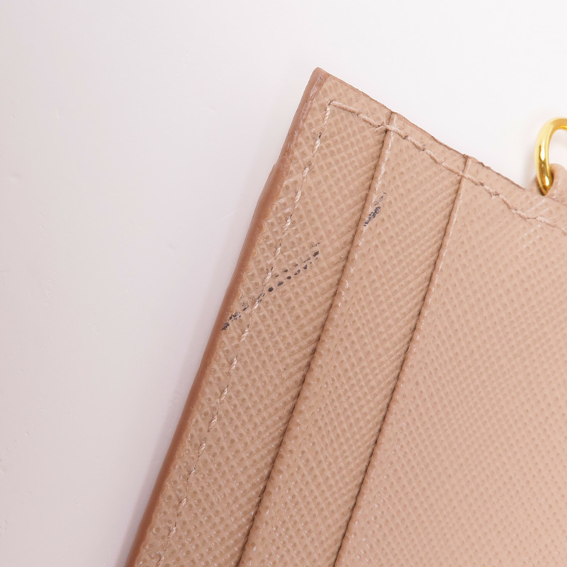 PRADA Saffiano皮革Long Wallet金扣長錢包-18