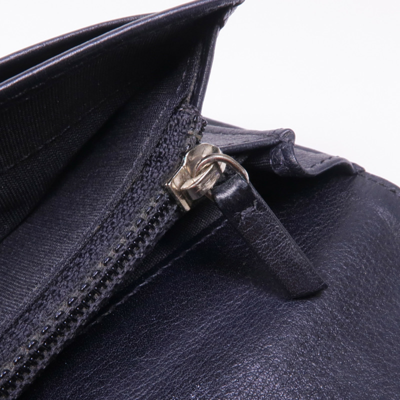 CHANEL 牛皮皮革Long Wallet銀扣長錢包-16