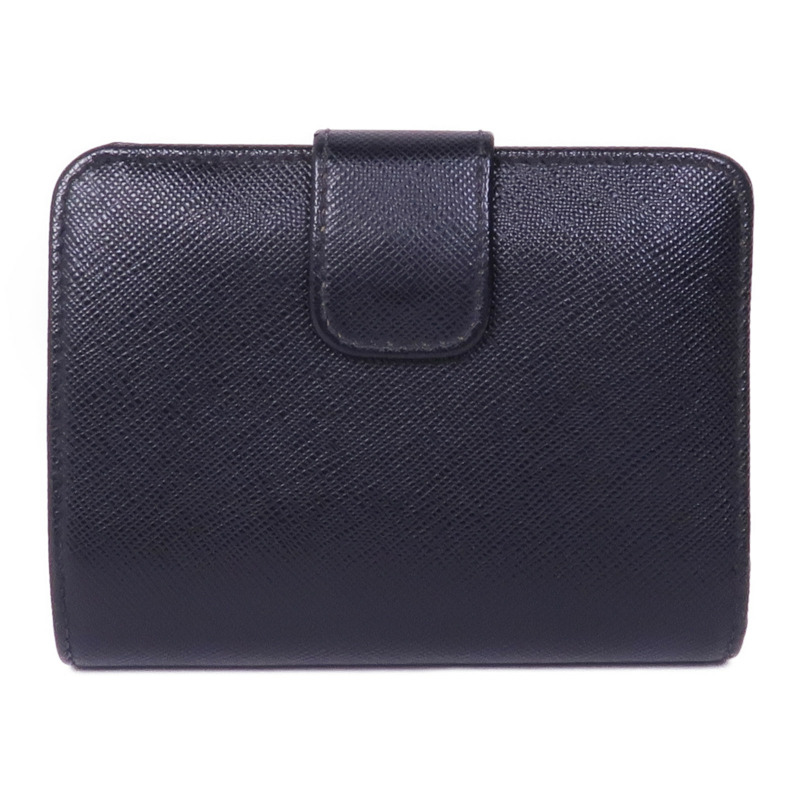 PRADA Saffiano皮革Wallet金扣錢包-1