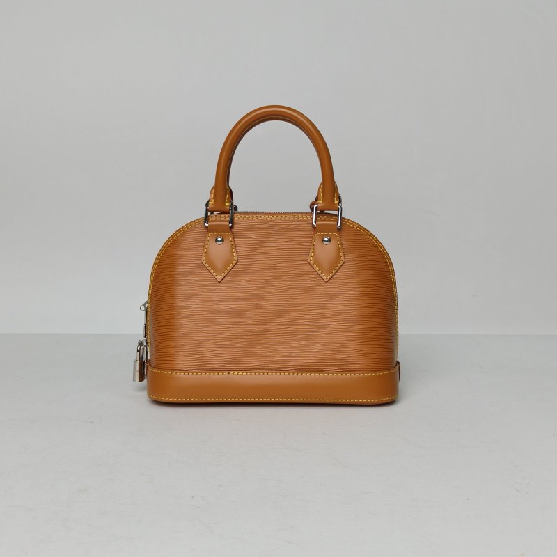 LOUIS VUITTON ALMA貝殼包BB23.5金棕色EPI水波紋牛皮2020可拆卸寬肩帶肩背包-2