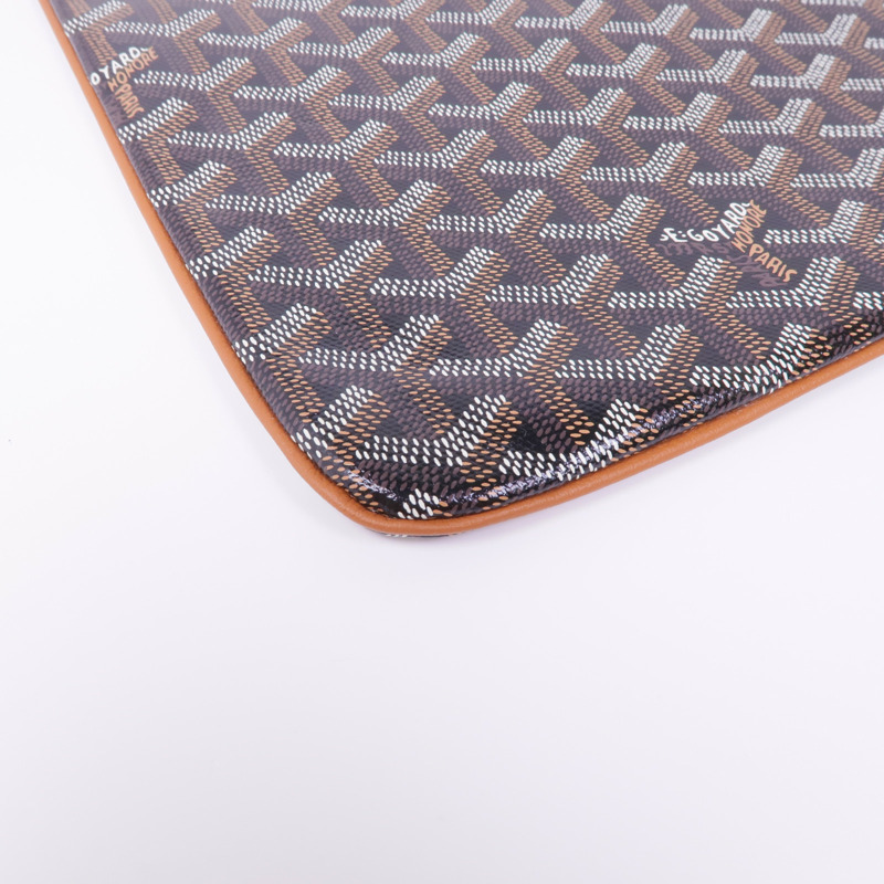 GOYARD 塗層帆布Clutch銀扣手拿包-5