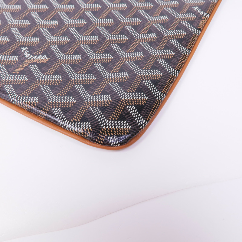 GOYARD 塗層帆布Clutch銀扣手拿包-6