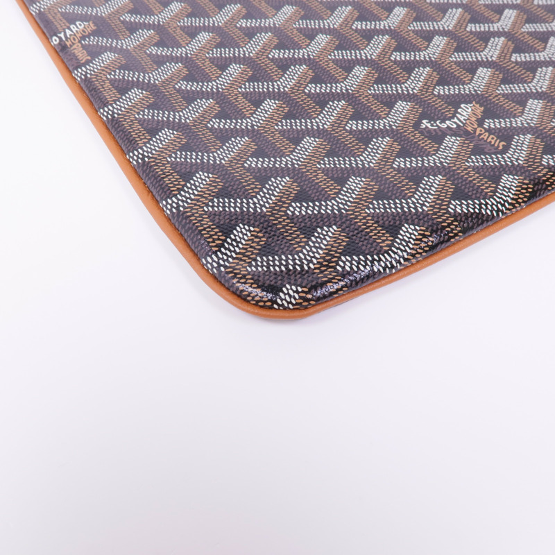 GOYARD 塗層帆布Clutch銀扣手拿包-7