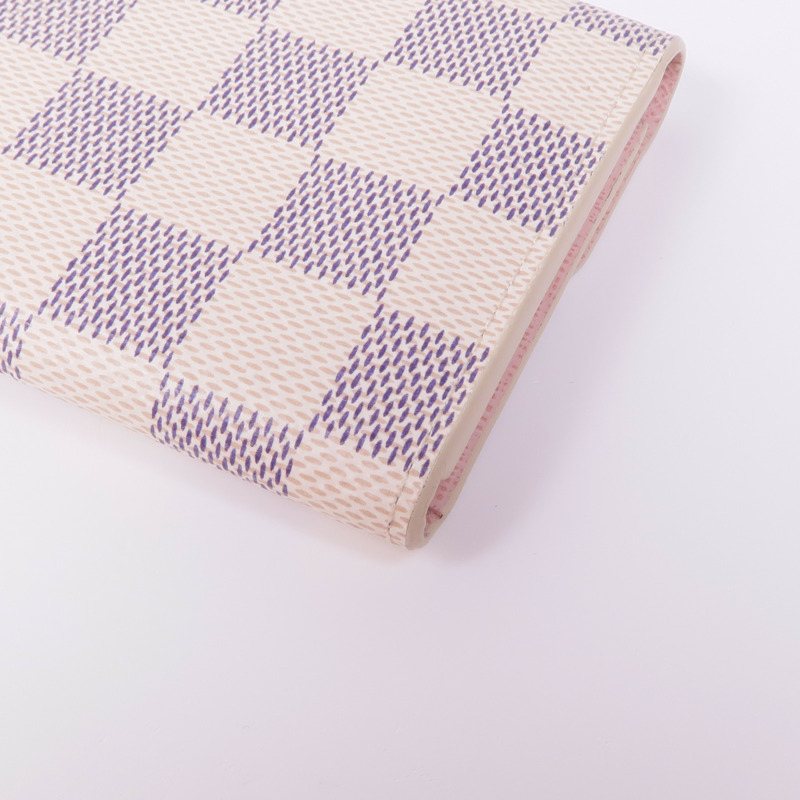 LOUIS VUITTON Damier Azur Rossalie Coin Purse金扣零錢包-8