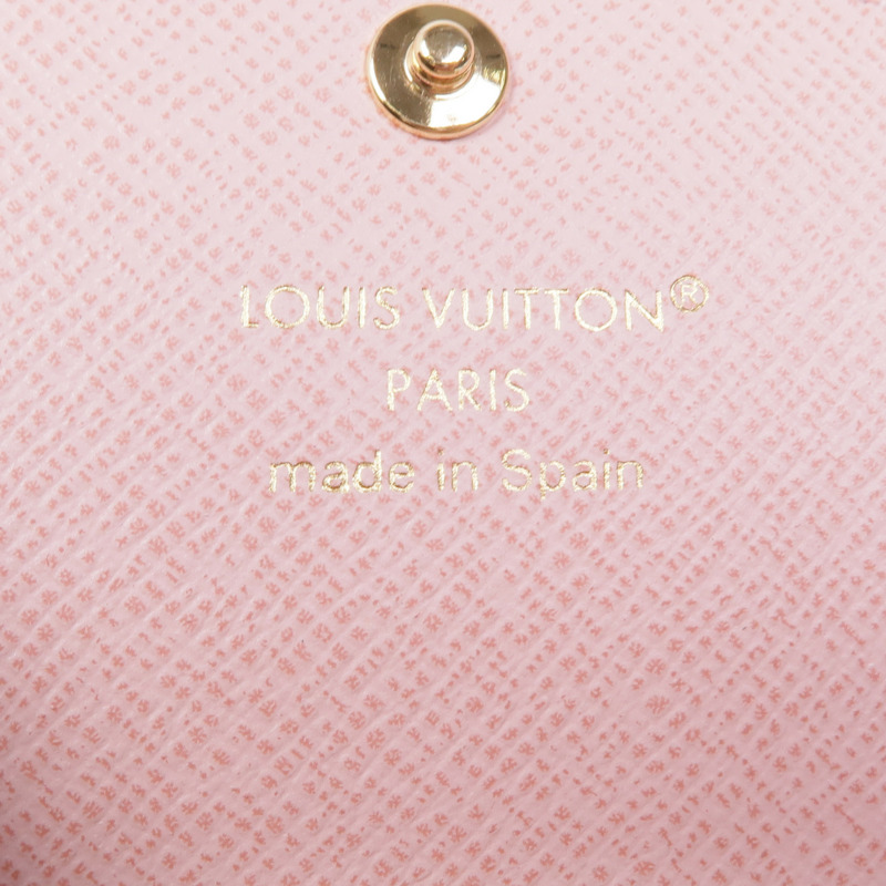 LOUIS VUITTON Damier Azur Rossalie Coin Purse金扣零錢包-12