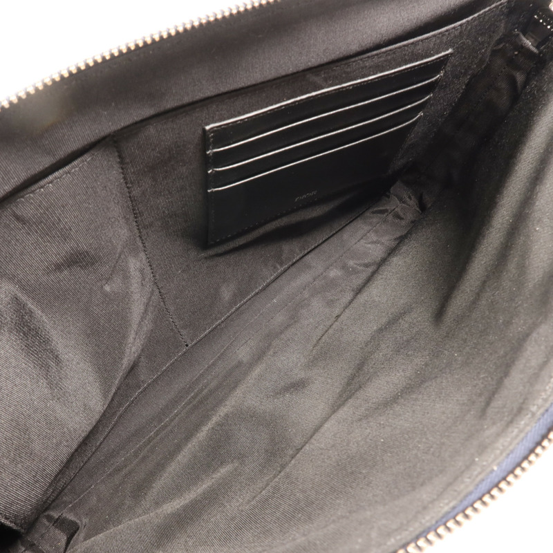Dior 帆布Clutch Bag銀扣手拿包-4