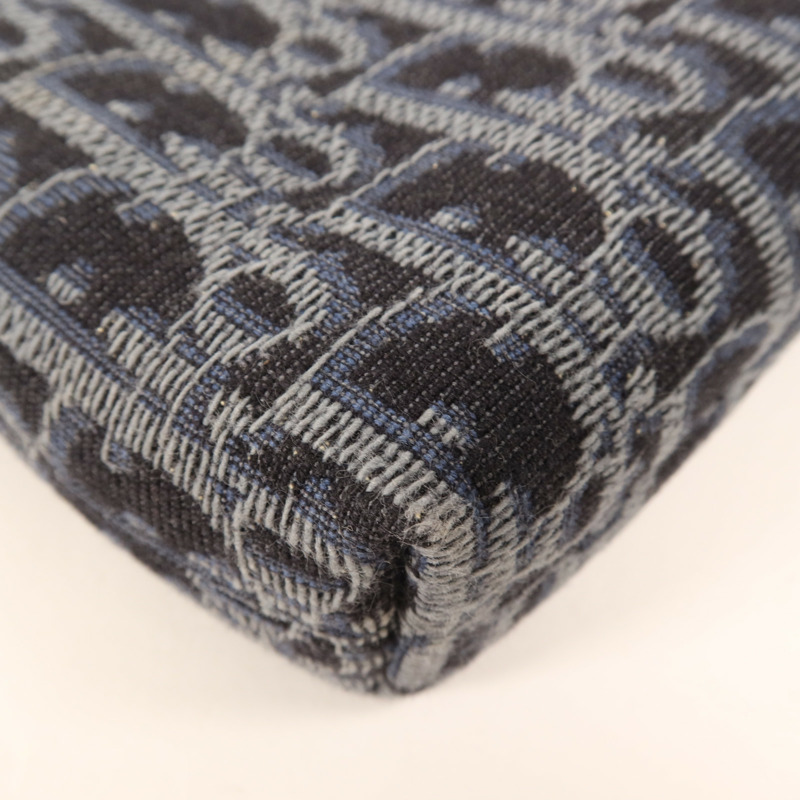 Dior 帆布Clutch Bag銀扣手拿包-9