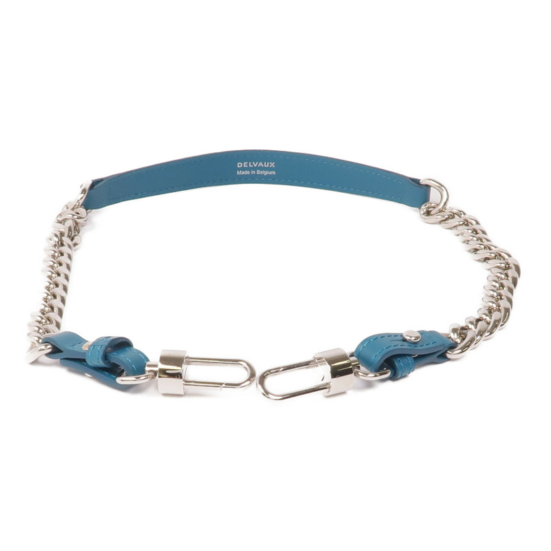 Delvaux 牛皮皮革/金屬Shoulder Strap肩帶-2