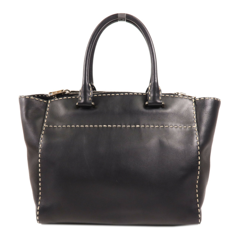 PRADA 牛皮皮革Hand Bag銀扣手挽肩背兩用袋-1