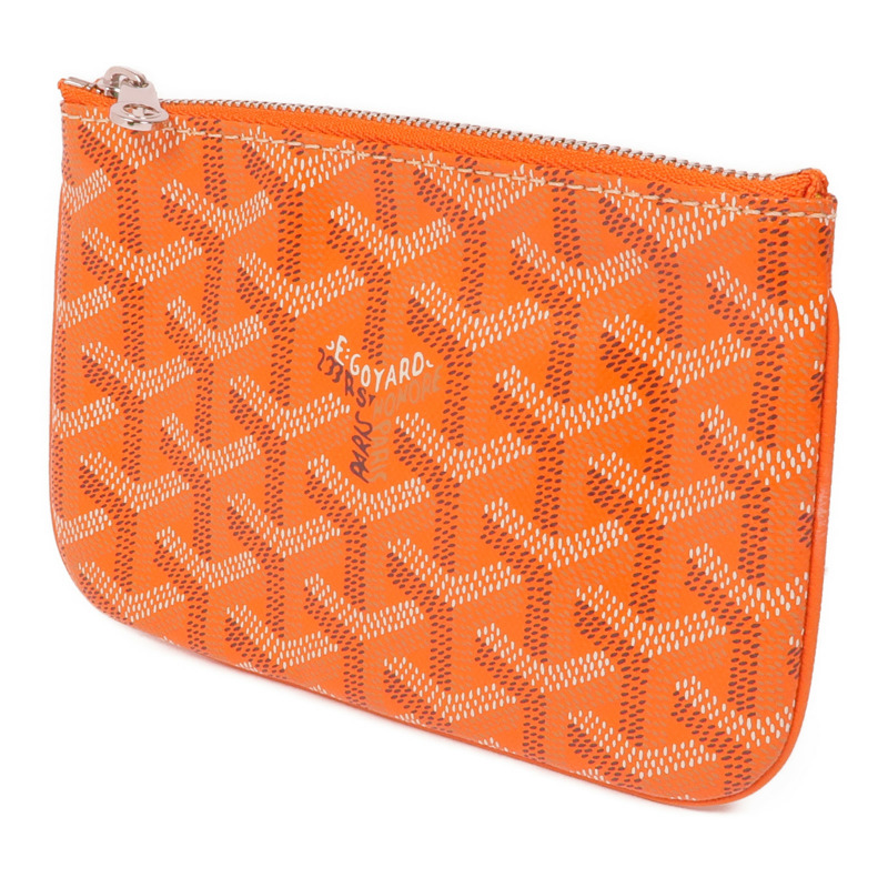 GOYARD 塗層帆布Senat PM Pouch銀扣手拿包-2