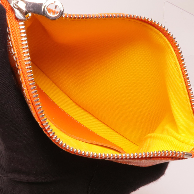 GOYARD 塗層帆布Senat PM Pouch銀扣手拿包-9