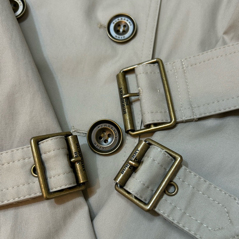 BURBERRY英國BRIT石色兩件式連帽風衣UK10-5