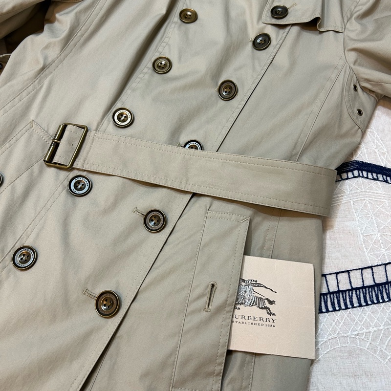 BURBERRY英國BRIT石色兩件式連帽風衣UK10-6