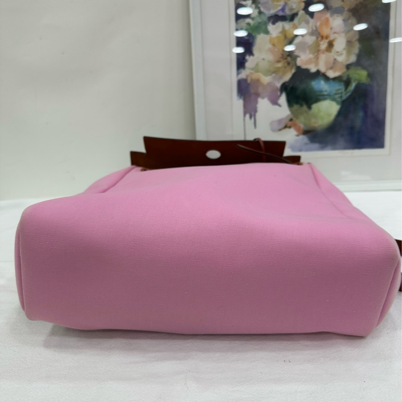 Hermes 愛馬仕 Herbag a dos Zip retourme 雙肩背包pm 粉紅色 雙肩包書包31bag Z刻 銀扣 有單 有點髒 有鑰匙缺鎖-6